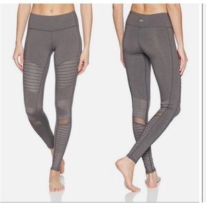 Alo yoga gray moto leggings size small